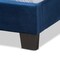 Baxton Studio Tamira Modern and Contemporary Glam Navy Blue Velvet Fabric Twin Size Panel Bed 183-11274-Zoro - alternate 8